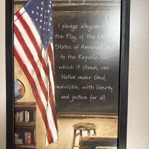 Hobby Lobby Patriotic Wall Art with American Flag